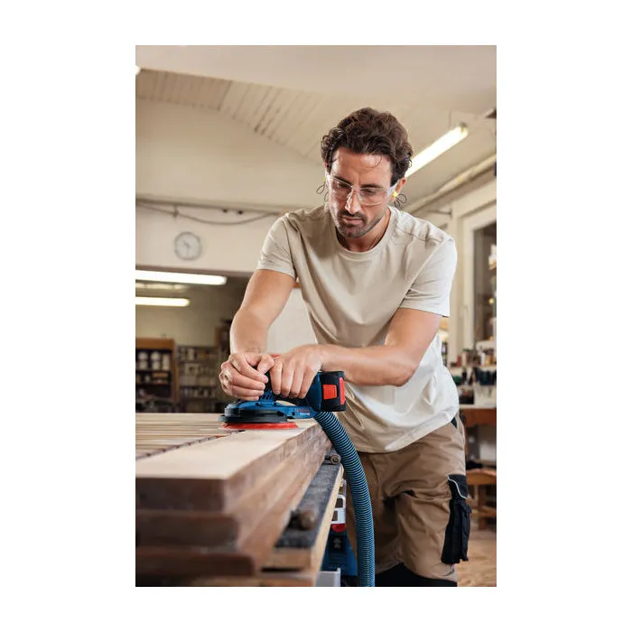 Bosch - Ponceuse excentrique GEX 18V-150-3 - 18V sans fil - Ergonomique - Taux d'enlèvement de matière élevé - Compatible batteries 18V