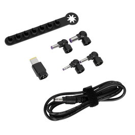 Targus Kit d'Alimentation Legacy 90W avec Câble DC, 5 Embarqueurs et Barre de Rangement - Compatible Acer, ASUS, Dell, HP, Lenovo, Toshiba - 1,8 mètres
