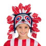 My Other Me - Disfraz gorro indi talla unica child - Costume chapeau indien pour enfant taille unique - Chapeau - Rouge - Âge recommandé 3 ans