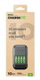 GP Charge 10 Chargeur Ultra-Rapide avec 4 Piles Rechargeables AA 1700mAh NiMH - Recharge en 10 Minutes, Mode Eco, Affichage LED, Compatible AA/AAA