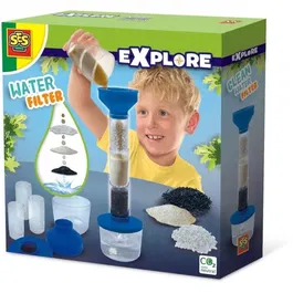 Ses Creative Filtre à Eau Explore - Jouet Éducatif et Scientifique pour Découvrir la Nature et Filtration de l'Eau - 6 Pièces