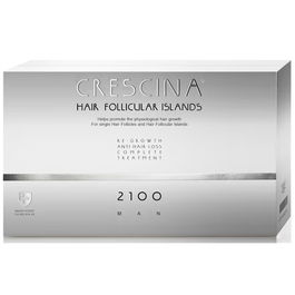 Labo Crescina Follicular Islands 2100 - Sérum en ampoules stimulateur de croissance pour cuir chevelu homme - Lot 10 + 10 pièces