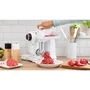 Bosch MUZS2FWW Hachoir à viande Blanc Acier satiné pour Kitchen Machine MUM Série 2 - Accessoire robot multifonction