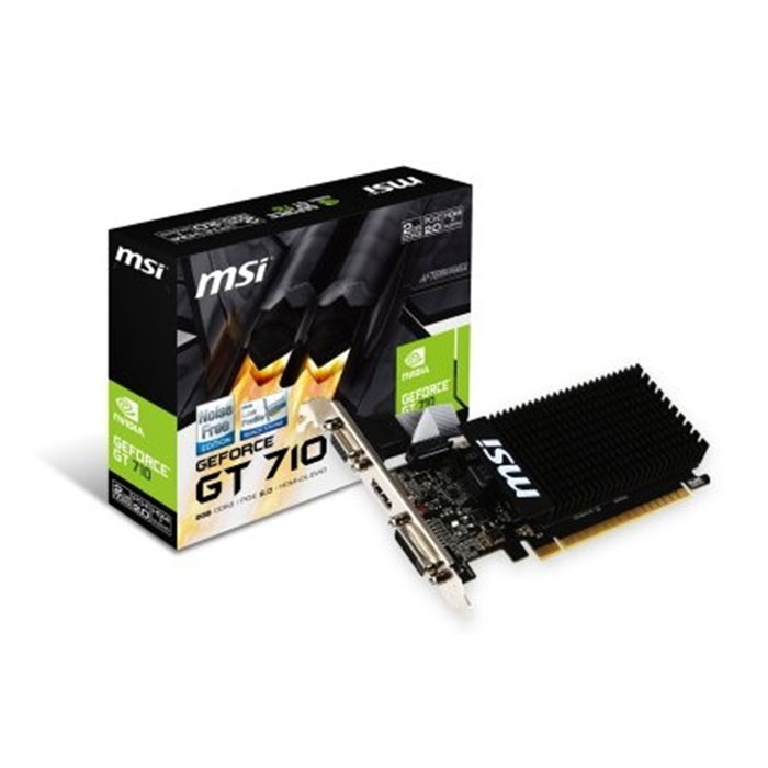MSI GT 710 2GD3H Carte Graphique NVIDIA GeForce GT 710 2Go GDDR3 HDMI DVI VGA MSI GT 710 2GD3H Carte Graphique NVIDIA GeForce GT 710 2Go GDDR3 HDMI DVI VGA