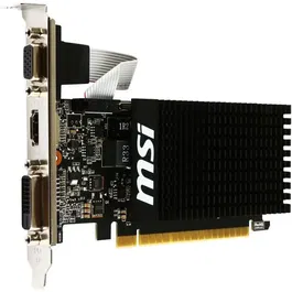 MSI Carte graphique GeForce GT 710 2GD3H LP 2 Go GDDR3 64 bits PCI Express x16 2.0 Refroidissement passif