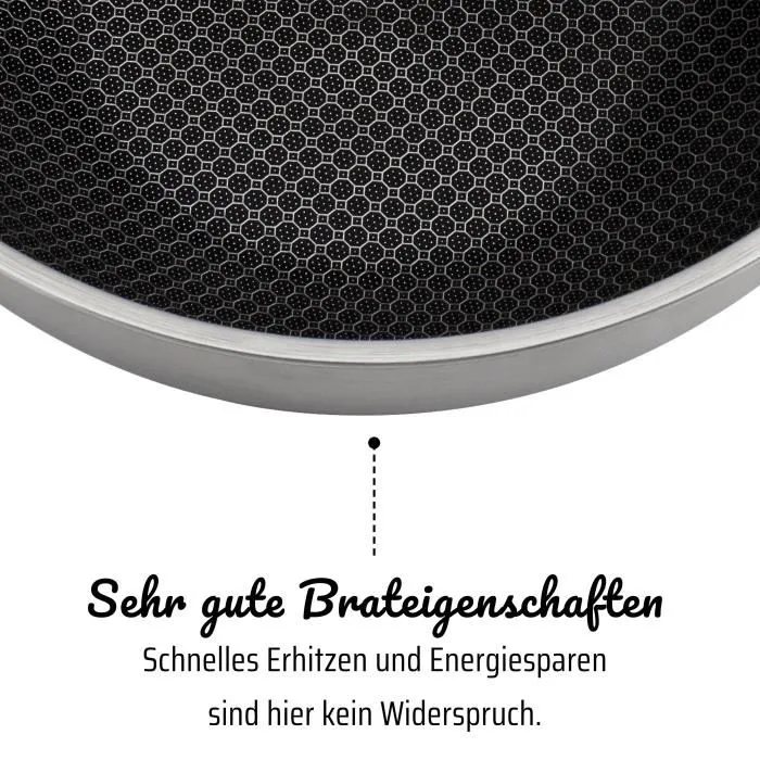 GSW Wok Professionnel 32 cm en Acier Inoxydable Massif, Compatible Induction avec Couvercle et Fond Tri-Ply Antiadhésif sans PFAS - Garantie 10 Ans