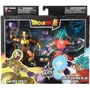 BANDAI Dragon Stars - Figurine Dragon Ball Super 17 cm Golden Freezer vs Super Saiyan Blue Goku, 16 points d'articulation, Pack de Combat