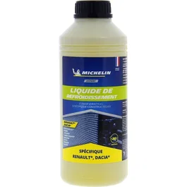 Michelin Liquide de Refroidissement OAT Jaune pour Renault Dacia Chevrolet Ford Jaguar - Protège jusqu'à -30°C et 250 000 km - 1 Litre