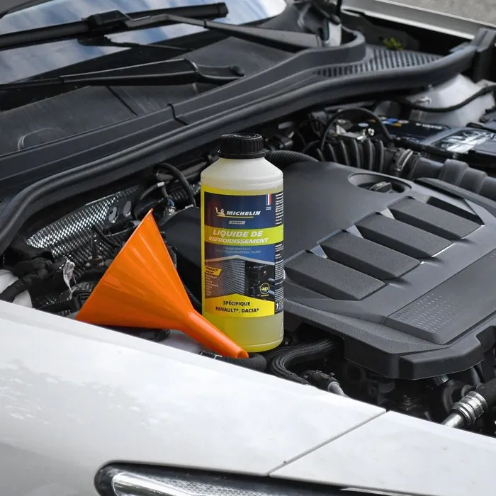 Michelin Liquide de Refroidissement OAT Jaune pour Renault Dacia Chevrolet Ford Jaguar - Protège jusqu'à -30°C et 250 000 km - 1 Litre