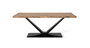 GINER Y COLOMER Table de Salle à Manger Rectangulaire en Bois d'Acacia et Métal, Couleur Naturel et Noir, 200 x 100 x 76 cm