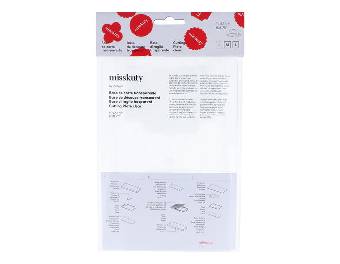 Misskuty Base de coupe transparente petite pour machines MISSKUTY M et L