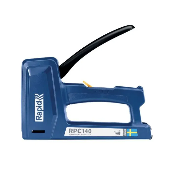 Rapid - RPC140 - Agrafeuse manuelle 140/6-16 mm Powercurve pour isolants, films et bâches - Kit avec 860 agrafes 140/8 mm