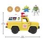 Imaginext Camion lanceur de disques Pizza Planet avec figurines alien et Buzz l'éclair