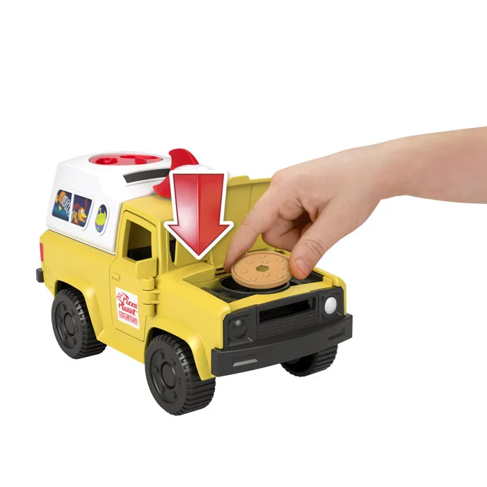 Imaginext Camion lanceur de disques Pizza Planet avec figurines alien et Buzz l'éclair