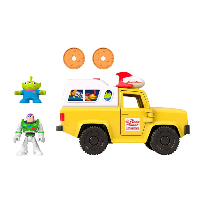 Imaginext Véhicule Pizza Planet avec figurines Buzz l'Éclair et Alien Imaginext Véhicule Pizza Planet avec figurines Buzz l'Éclair et Alien