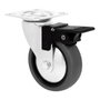 Cascoo Rueda mobiliario Emily avec frein, gomme grise, Ø50 mm