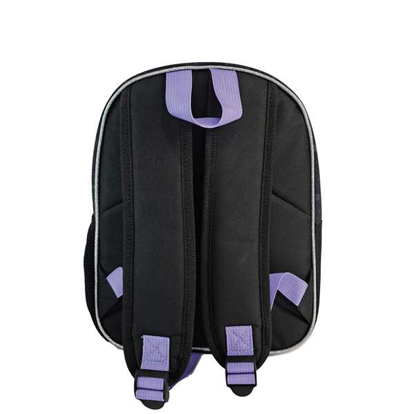 Toybags Mochila Sac à dos préscolaire 3D Kuromi avec poche latérale, intérieur entièrement doublé - 10 x 21 x 8 cm