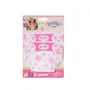 Zapf Creation Couches lavables BABY born - Fermeture Velcro - Motifs étoiles et cœurs - Lot de 2 - Pour poupon 36cm