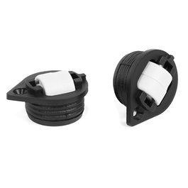 Q&Q Base Fija Rolan A/Nylon Para Embutir D22 Roldana de embutir Ø22 Noir/Blanc Plastique