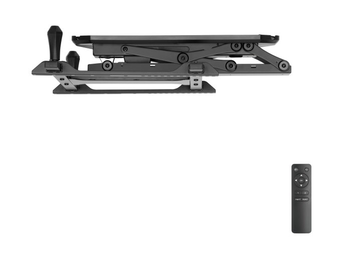 Equip Support de Plafond Motorisé Écran 32-70 Pouces, Télécommande RF Incluse, Charge max 35kg, VESA 600x400, Abattable
