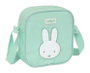 Safta Bolso bandoulière réfléchissant et imperméable Miffy "Menthe" 16x18x4 cm pour enfant dès 3 ans
