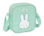 Safta Bolso bandoulière réfléchissant et imperméable Miffy "Menthe" 16x18x4 cm pour enfant dès 3 ans