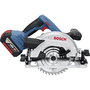 Bosch Professional GKS 18V-57 G Scie circulaire sans fil avec 2 batteries 4,0 Ah, chargeur GAL 18V-40 et L-BOXX