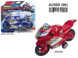 Rama Moto Carreteras Friccion, Véhicule de Friction 3 Couleurs - Véhicule de Piste