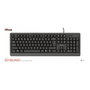 Clavier Trust 23880 Noir Anglais EEUU QWERTY