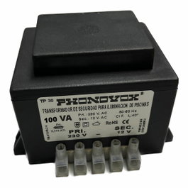 Phonovox TP31100 Transformateur de sécurité 100 VA 230V/12V