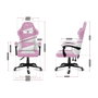 Huzaro Chaise de jeu HZ-Force 4.4 Pink Mesh