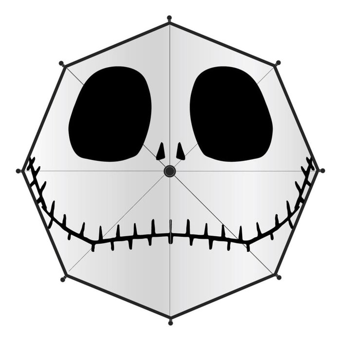 Cerdá Parapluie L'Étrange Noël de Monsieur Jack Noir et Transparent Cerdá Parapluie L'Étrange Noël de Monsieur Jack Noir et Transparent