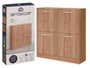 GIFTDECOR Zapatero Madera 2 Pisos 4 Puertas - Naturel