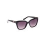 Guess Gafas Lunettes de soleil femme GU7878 01B forme carrée noires, monture 140mm