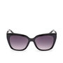 Guess Gafas Lunettes de soleil femme GU7878 01B forme carrée noires, monture 140mm