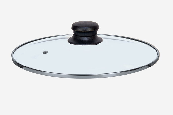 Kinvara Couvercle en verre avec bord en argent 22,5 cm (Set de 12)