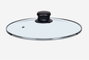 Kinvara Couvercle en verre avec bord en argent 22,5 cm (Set de 12)