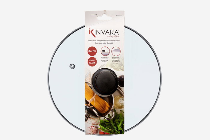 Kinvara Couvercle en verre avec bord en argent 22,5 cm (Set de 12)