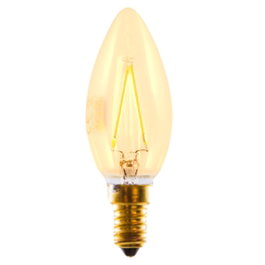 Silver Electronic Ampoule LED Filament Edison E14 3W Blanc Chaud 2200K Gold 300lm A++