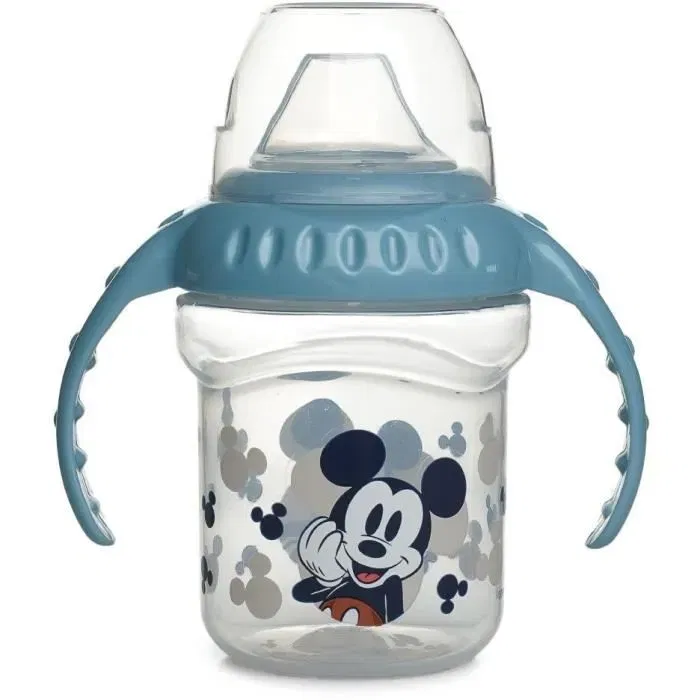 Thermobaby Pack Repas 1er Âge Mickey - Grignoteuse, Bol avec Cuillère, Tasse à Poignée et Set de 2 Couverts pour Bébé
