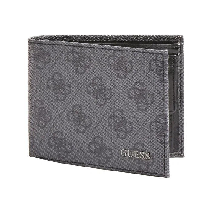 Guess Vezzola Petit portefeuille en textile NoirSMVEZZPOL22 Guess Vezzola Petit portefeuille en textile NoirSMVEZZPOL22