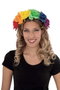My Other Me - Diadème fleurs arc-en-ciel taille unique - Accessoire cheveux multicolore - Polyester/PVC - Pour adulte