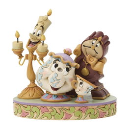 Enesco Figurine Lumière, Mme Potts, Chip et Cogsworth