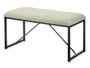 Giftdecor Banco Borreguito Vert en Métal et Tissu 81 x 42 x 38 cm