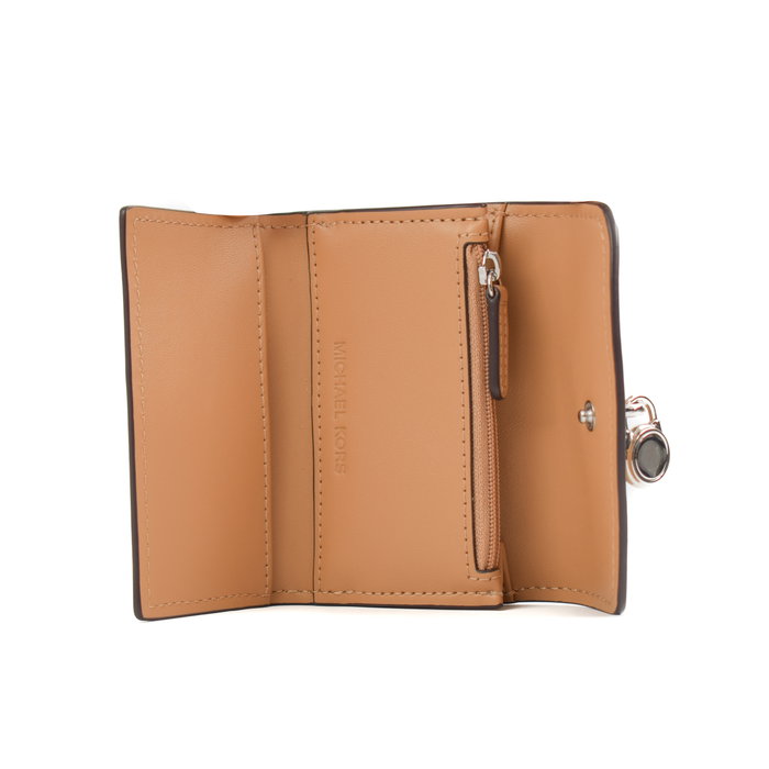 Michael Kors Portefeuille Lyra en cuir marron 35S5S1YE0L-PENAUT Michael Kors Portefeuille Lyra en cuir marron 35S5S1YE0L-PENAUT