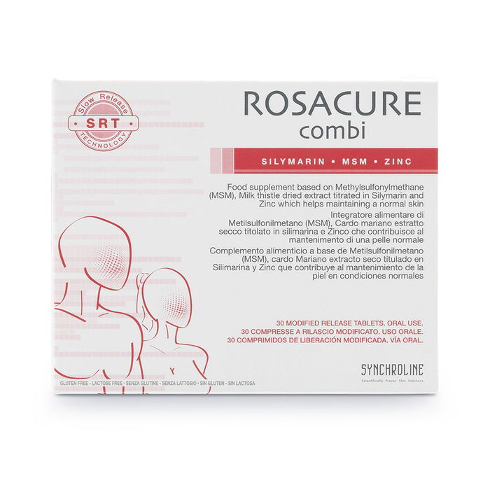 Rosacure Combi Comprimés 30 Unités Supplément Nutritionnel Santé Cutanée MSM Chardon-Marie Zinc Rosacure Combi Comprimés 30 Unités Supplément Nutritionnel Santé Cutanée MSM Chardon-Marie Zinc