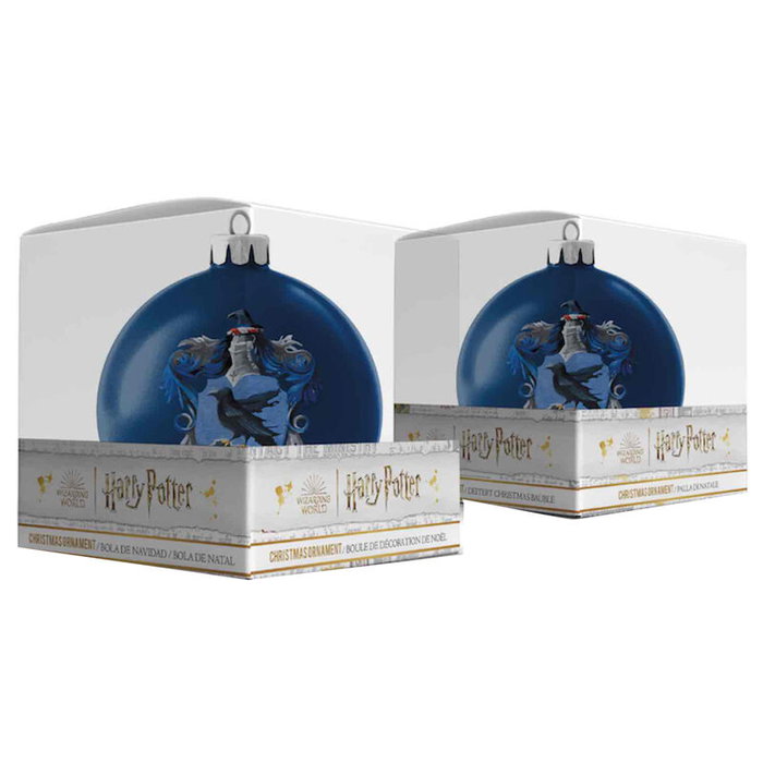 SD TOYS Ornement de Noël boule décorative Harry Potter Ravenclaw - 80 x 75 x 75 mm