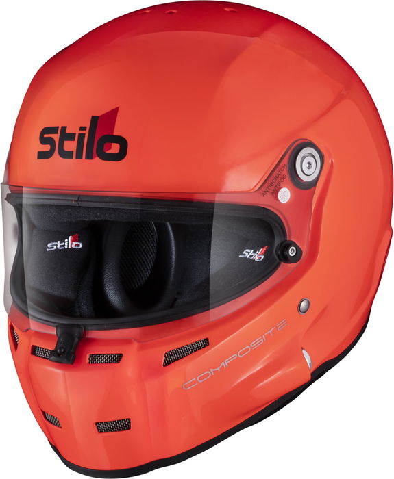 Stilo ST5F Offshore Snell SA2020 FIA8859-15 Casque Intégral Circuit Kevlar/Fibre Noir Orange Fluo STIDA0702BF2T63