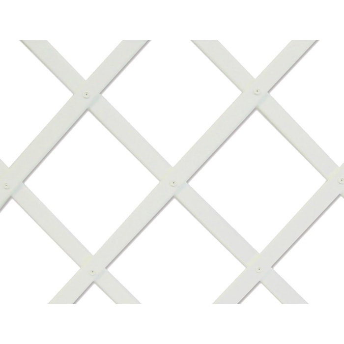 Faura Celosía de plástico profil de lattes blanc 1 x 2 m Faura Celosía de plástico profil de lattes blanc 1 x 2 m