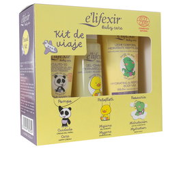 E'Lifexir Trousse de Voyage Bébé 3 Pièces - Soins Hypoallergéniques 99% Naturels pour Peaux Délicates